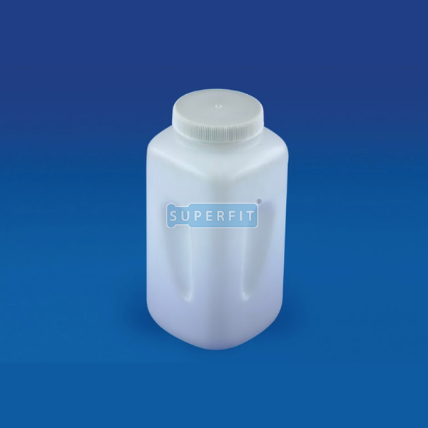 WIDE MOUTH SQUARE BOTTLE