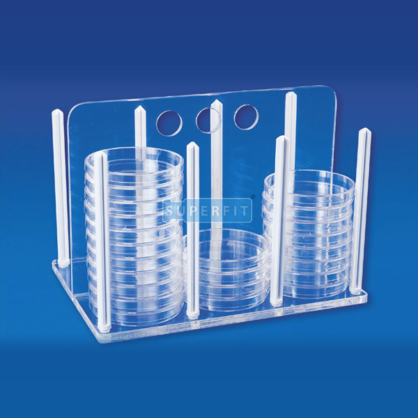 RACK FOR PETRI DISHES